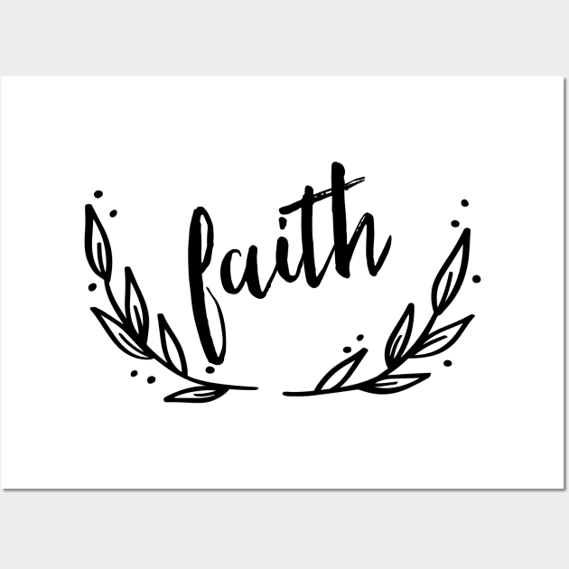 Faith Crown Wall Art by chrissyloo